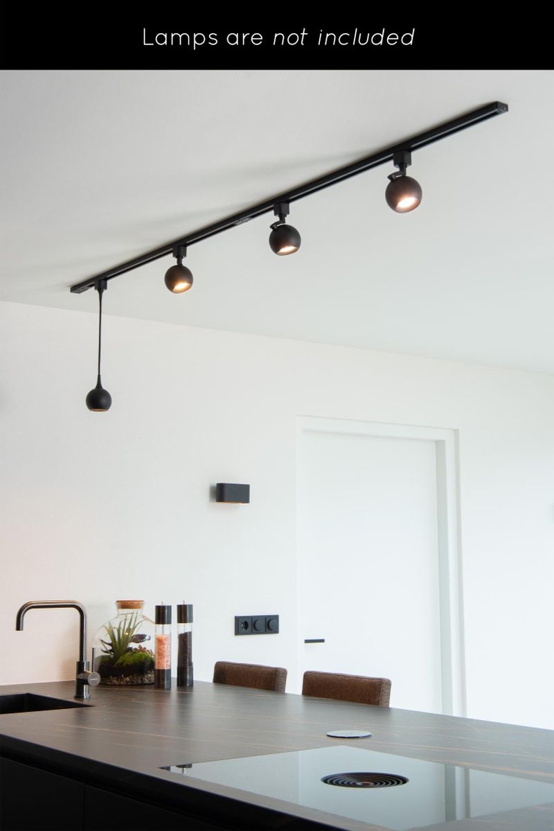 Lucide TRACK Štartovacia sada - 1-okruhový Systém osvetlenia koľají - 2 metre - Čierna